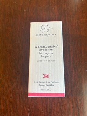 Drunk Elephant A-Shaba Complex Eye Serum - Cream and Pink Accents